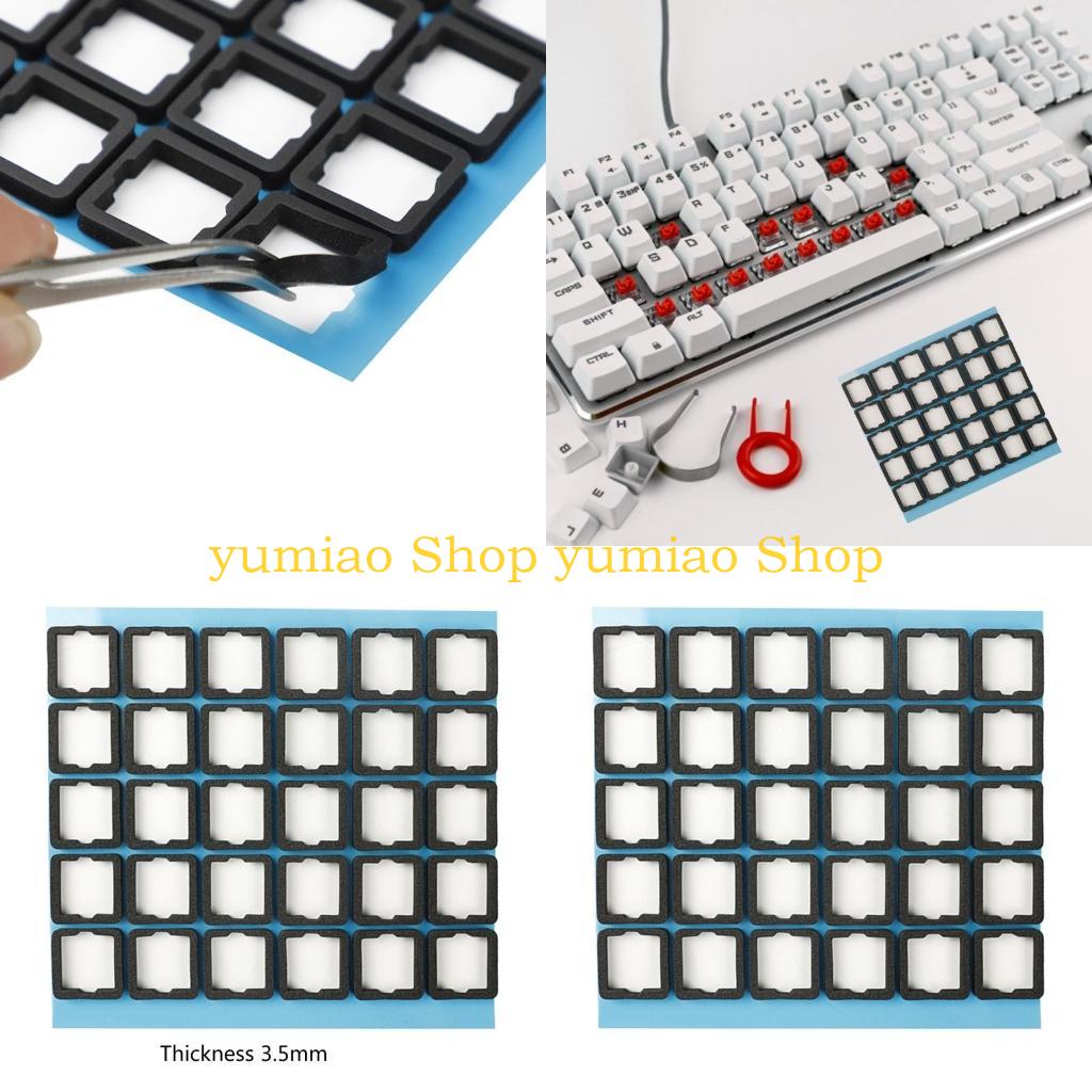 Foam Dampener Sheet - 587B 120Pieces Keyboard Switches Sound Dampeners