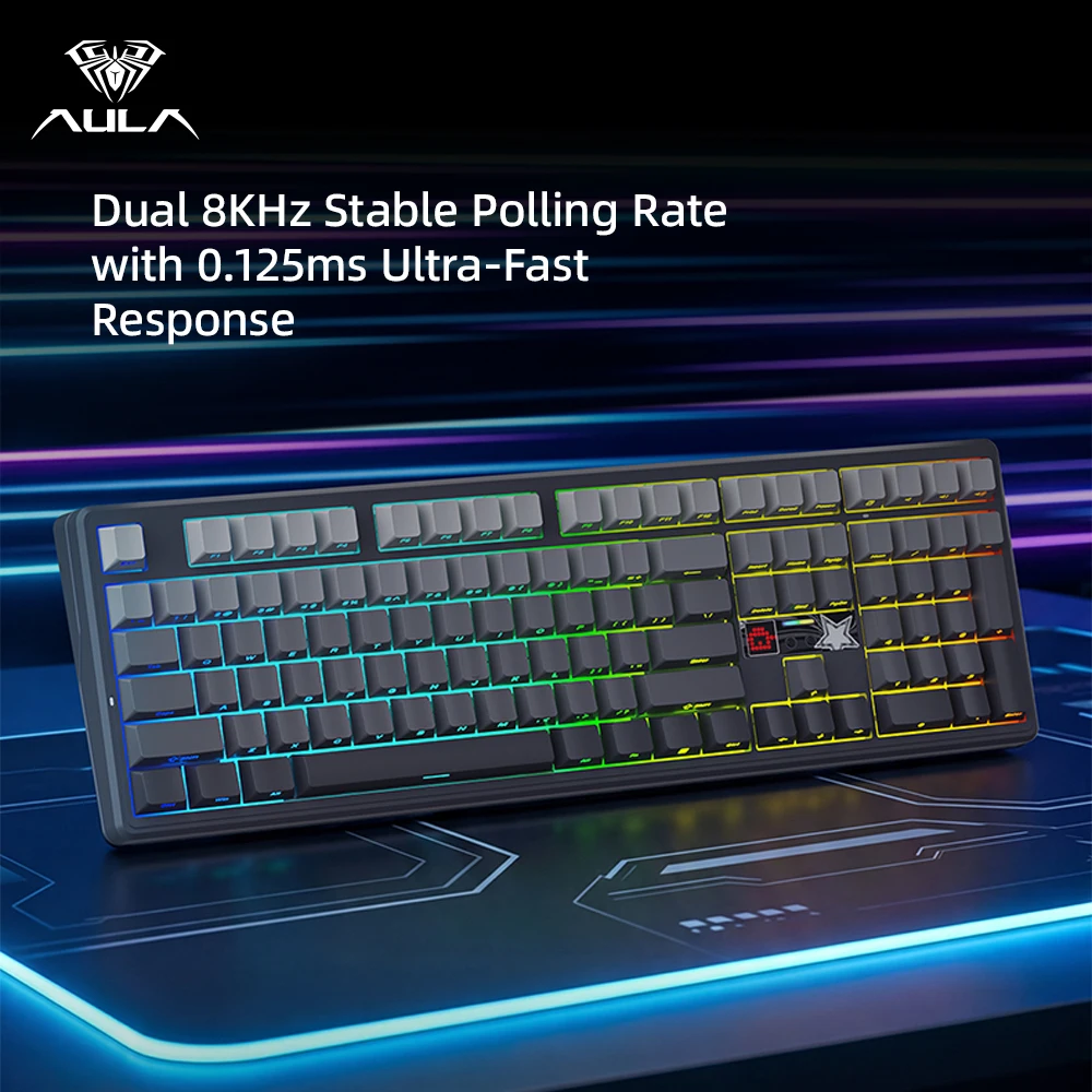 AULA F108 Pro V2 100% Layout M - огляд і ціна Gaming Keyboard Hot Swappable