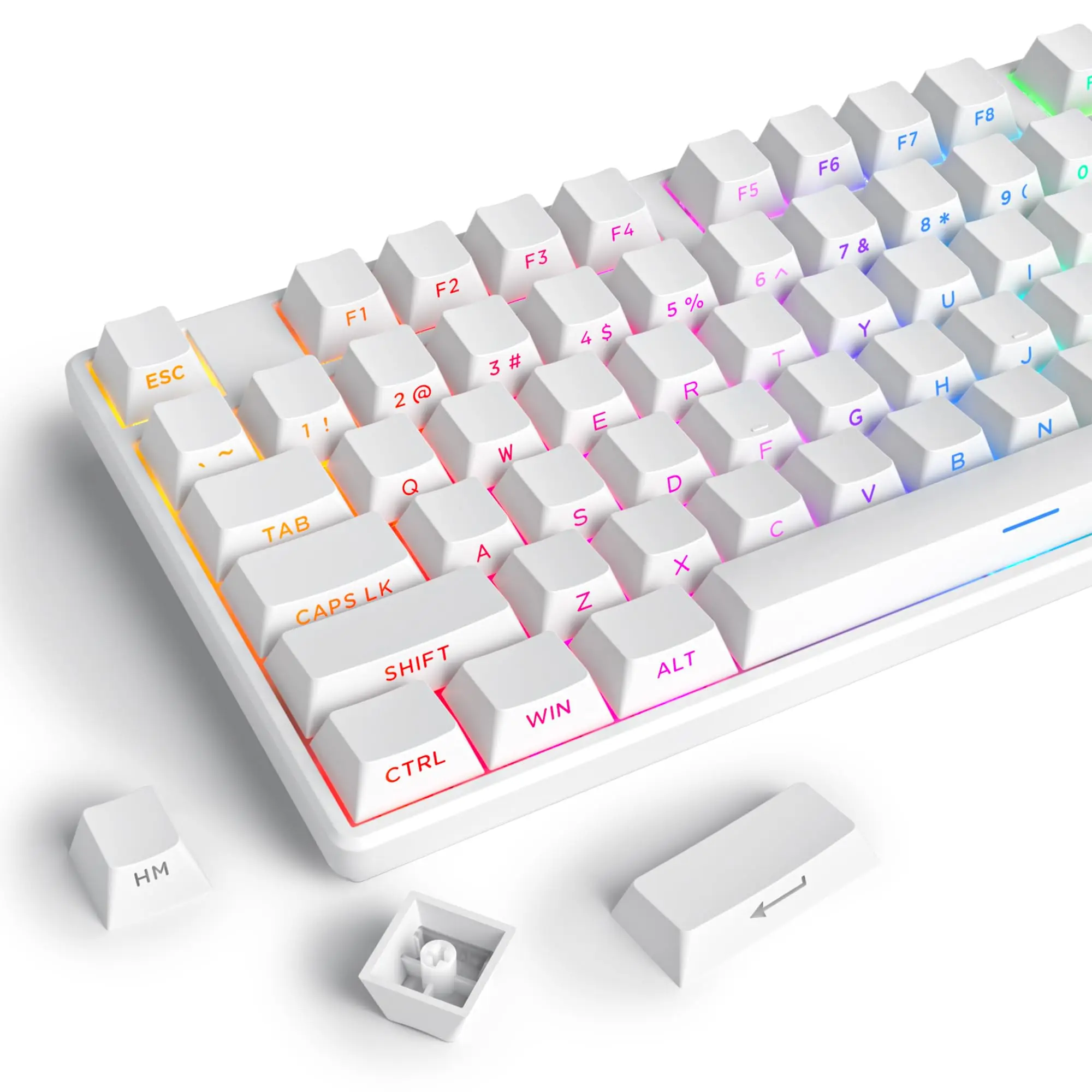134 Keys Double Shot PBT Keyca - огляд і ціна Keyboard Gaming Black