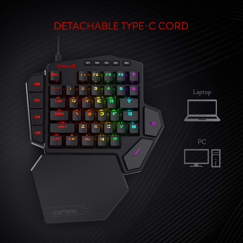 Redragon K585 DITI One-Handed  - огляд і ціна Gaming Keyboard 1 Hand