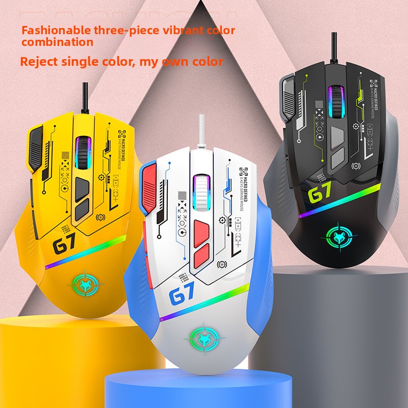 G6 Wired Gaming Mouse 128000DP - огляд і ціна Gaming Keyboard 1 Hand