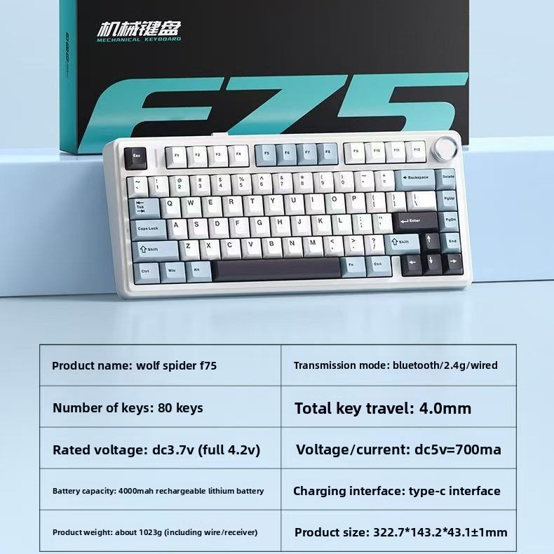 Aula F75 Mechanical Keyboard 7 - огляд і ціна Gaming Keyboard Hot Swappable