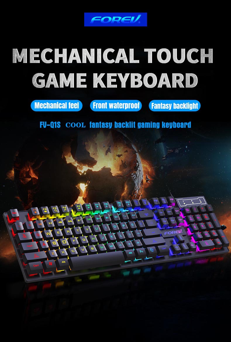 104 Key Backlit Mechanical Key - огляд і ціна Keyboard Mouse Bundle Gaming