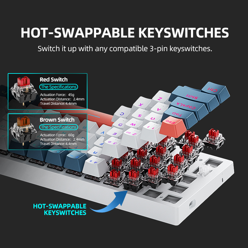 K500-B61 Machenike Mini Mechan - огляд і ціна Gaming Keyboard Hot Swappable