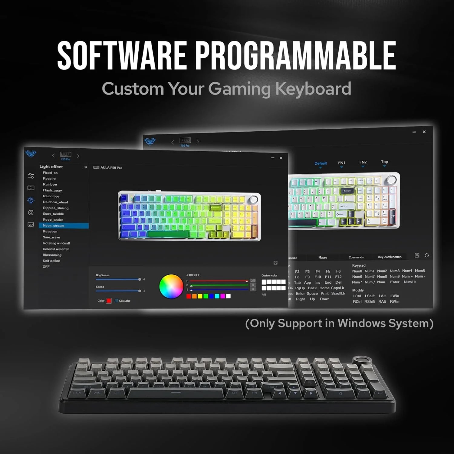AULA F99PRO Gaming Mechanical  - огляд і ціна Gaming Keyboard Hot Swappable
