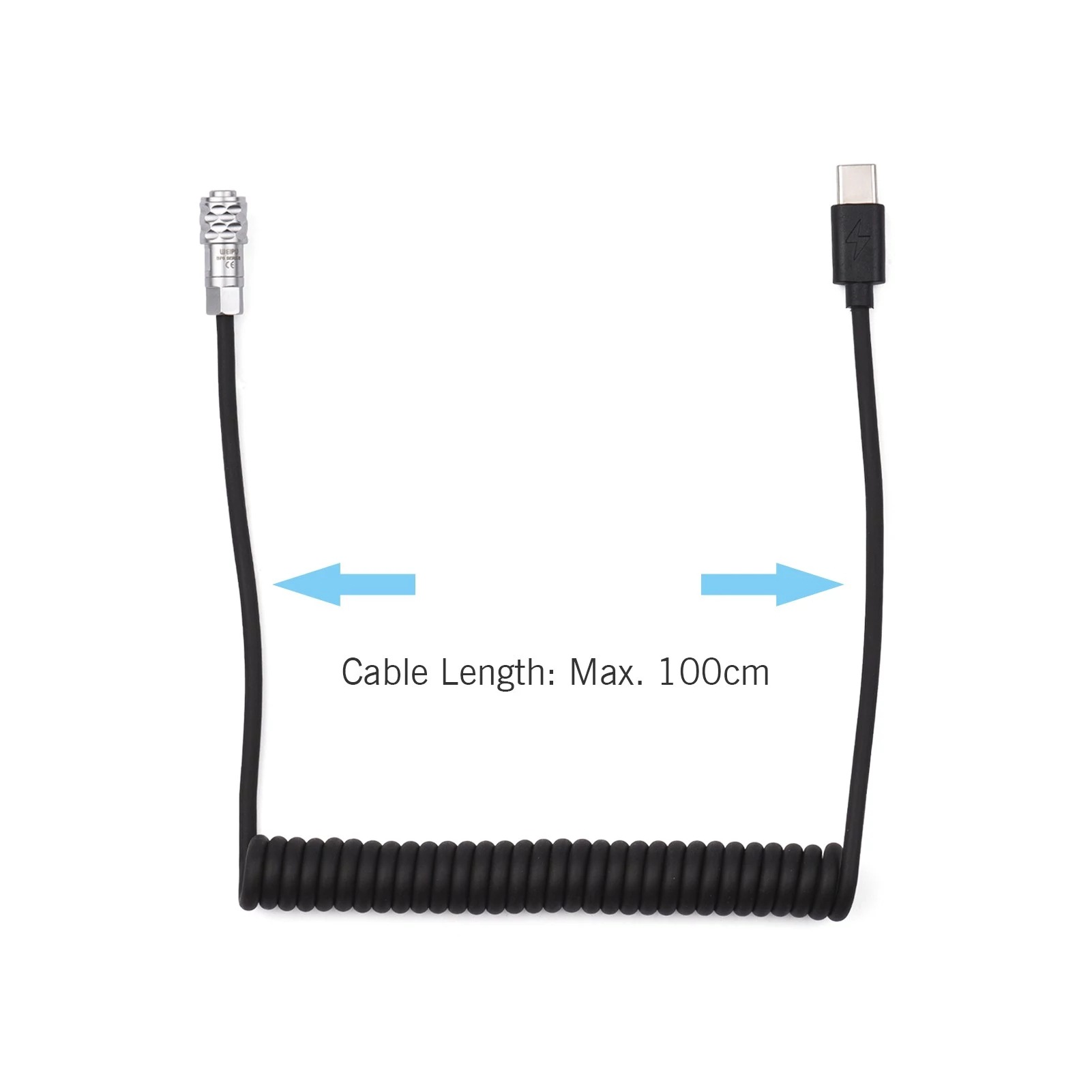 New PD 12V 3A USB Type C To 2  - огляд і ціна Coiled Usb Cable