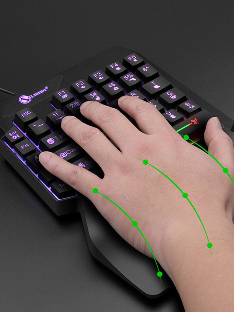 Mechanical One-Handed Light Ga - огляд і ціна Gaming Keyboard 1 Hand
