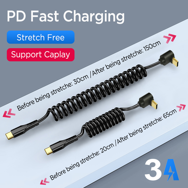 Coiled USB C to Type C Cable f - огляд і ціна Coiled Usb Cable