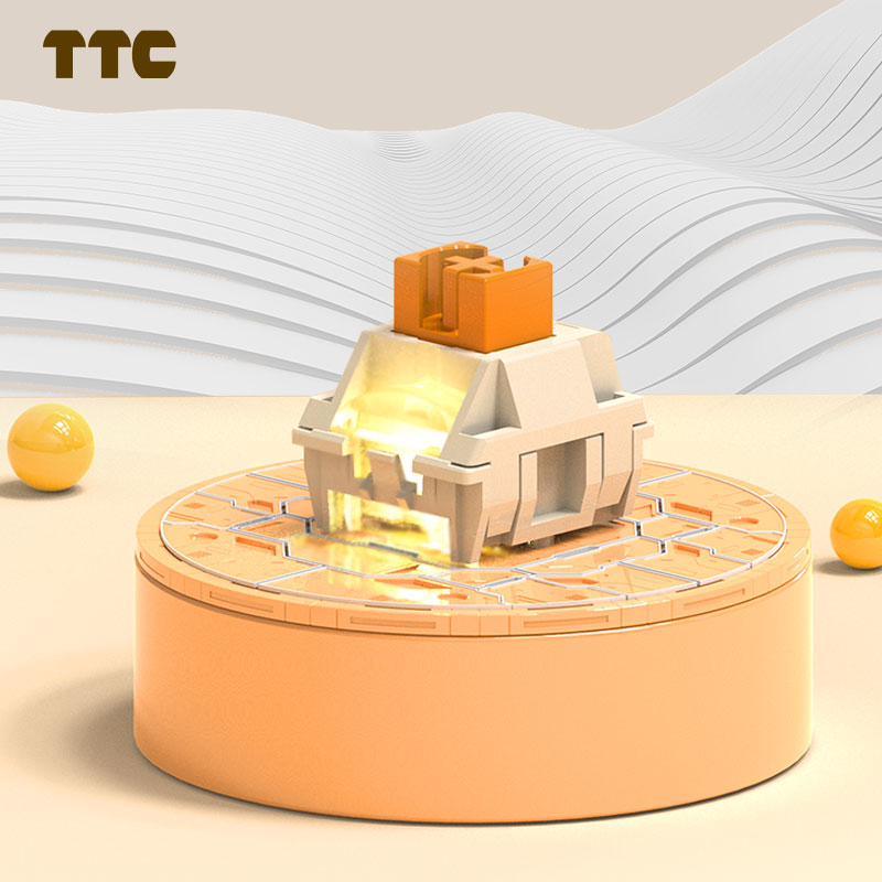 TTC Flame Orange Linear Switch - огляд і ціна Gaming Keyboard Hot Swappable