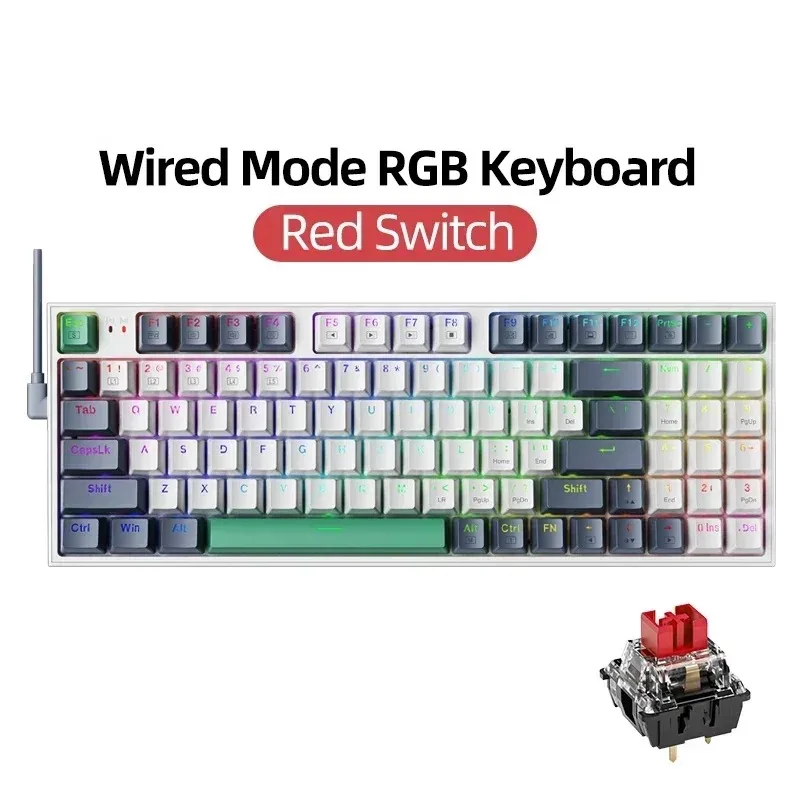 Wired Mechanical Keyboard 94 K - огляд і ціна Gaming Keyboard Hot Swappable