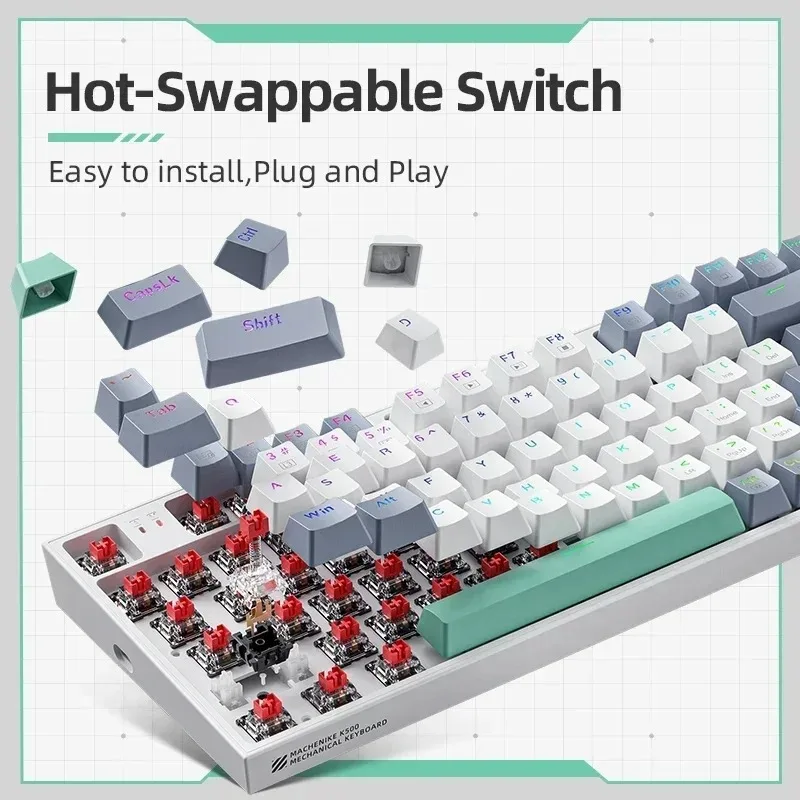 Wired Mechanical Keyboard 94 K - огляд і ціна Gaming Keyboard Hot Swappable