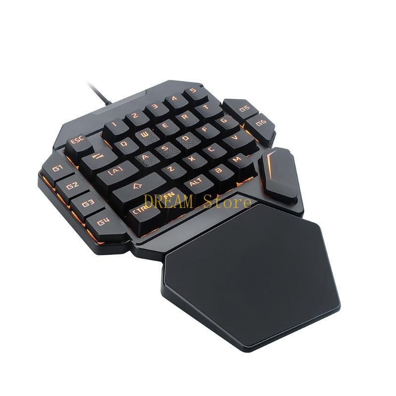 Single Hand RGB Luminous Backl - огляд і ціна Gaming Keyboard 1 Hand