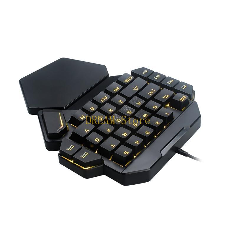 Single Hand RGB Luminous Backl - огляд і ціна Gaming Keyboard 1 Hand