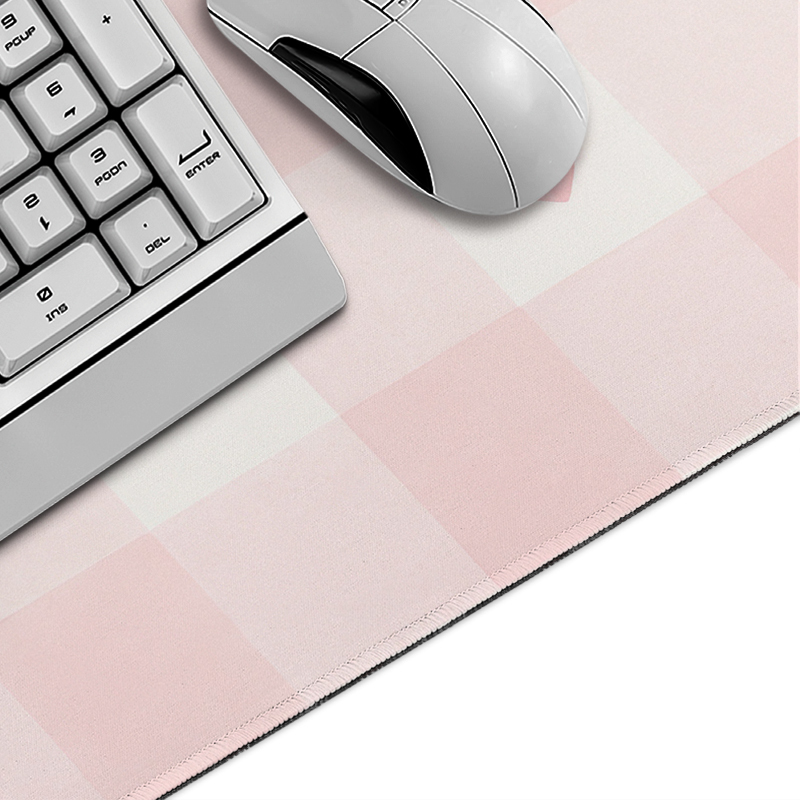 Pink Plaid Mouse Pad Gamer XL  - огляд і ціна Keyboard Mouse Bundle Gaming