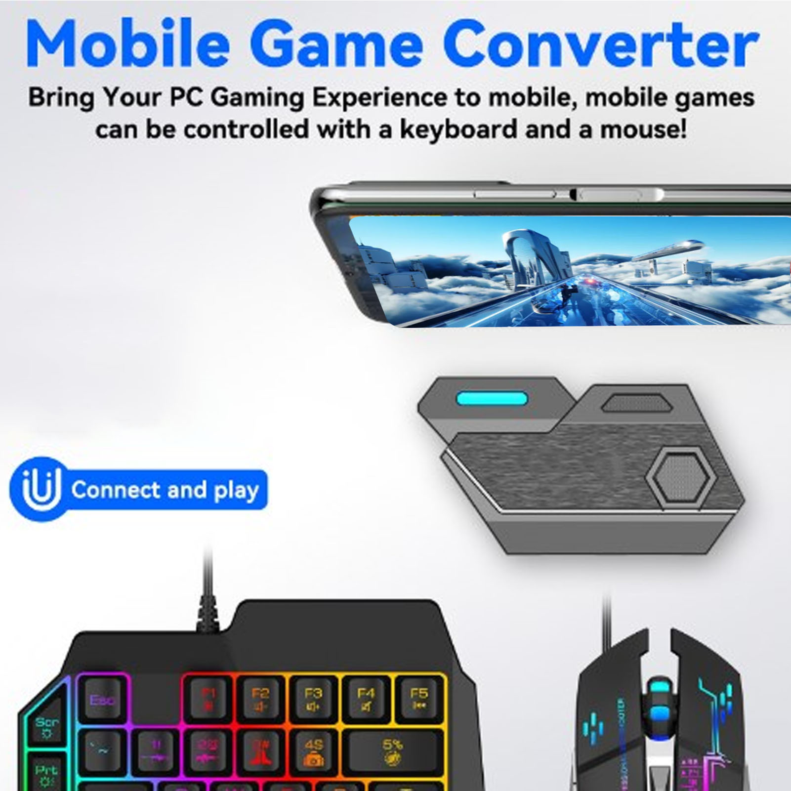 Mobile Game Combo Pack Bluetoo - огляд і ціна Gaming Keyboard Mouse Combo