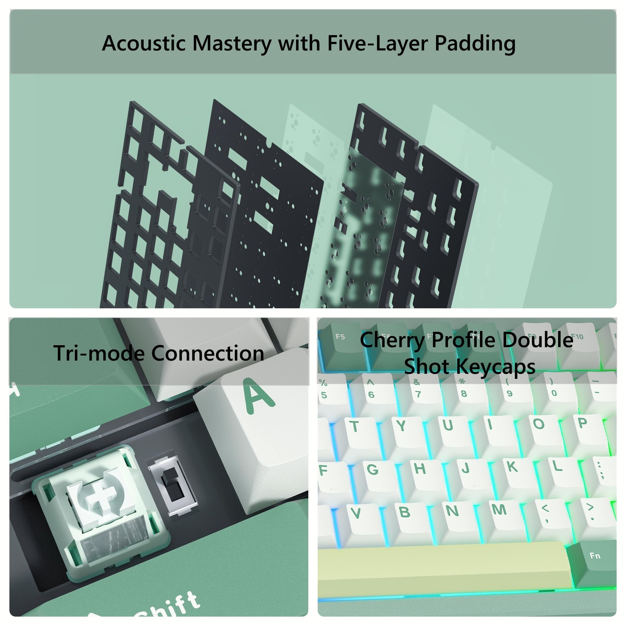 WOMIER SK75 Wireless Aluminum  - огляд і ціна Gaming Keyboard Hot Swappable