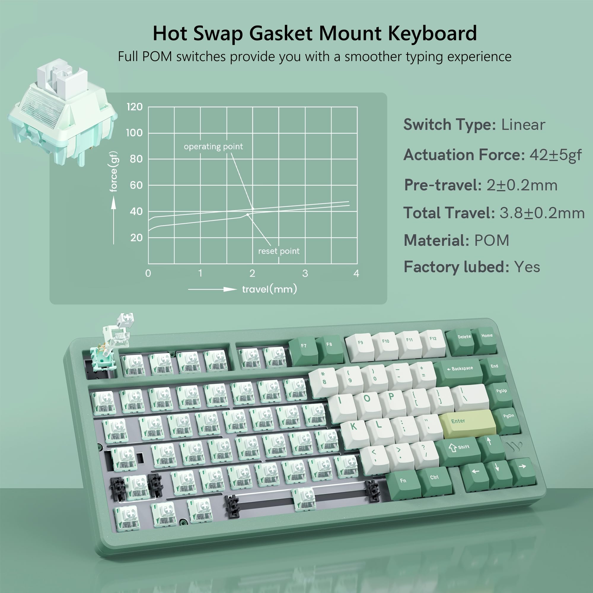 WOMIER SK75 Wireless Aluminum  - огляд і ціна Gaming Keyboard Hot Swappable