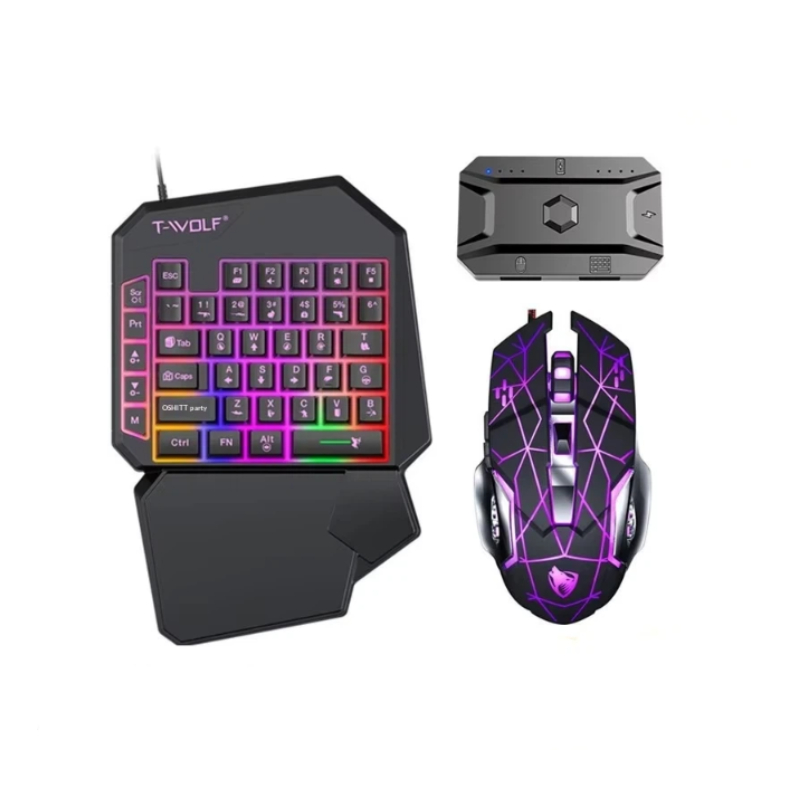 T-Wolf Tf950 5 In 1 One Handed - огляд і ціна Gaming Keyboard 1 Hand