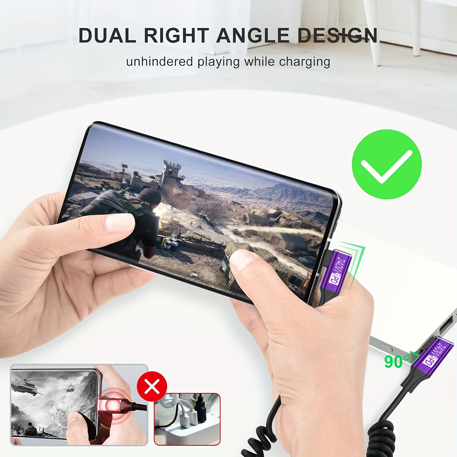 USB-C to USB-C Coiled Cable wi - огляд і ціна Coiled Usb Cable