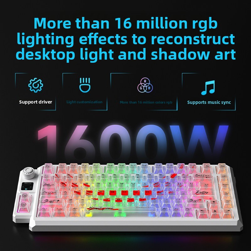 Langtu T75 Tri-mode Wireless B - огляд і ціна Gaming Keyboard Hot Swappable