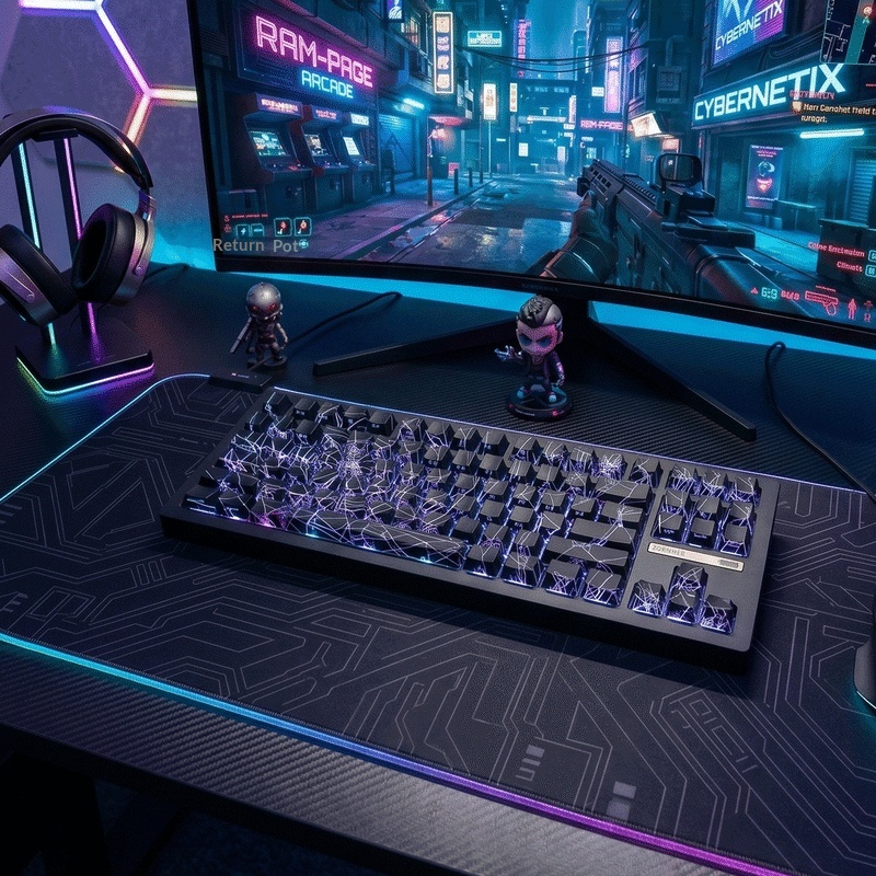 Zizornher Mechanical Gaming Ke - огляд і ціна Gaming Keyboard Hot Swappable