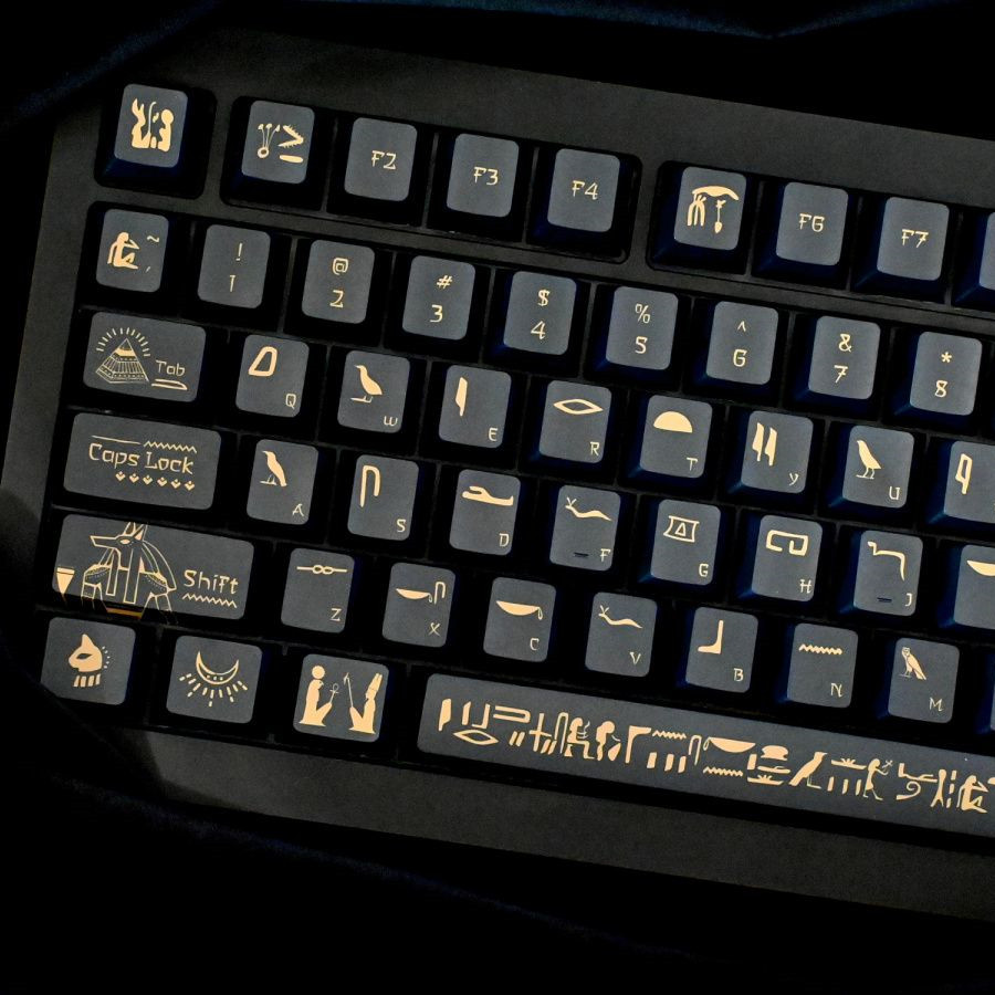 142 Keys Pharaoh Keycap PBT Ma - огляд і ціна Keyboard Gaming Black