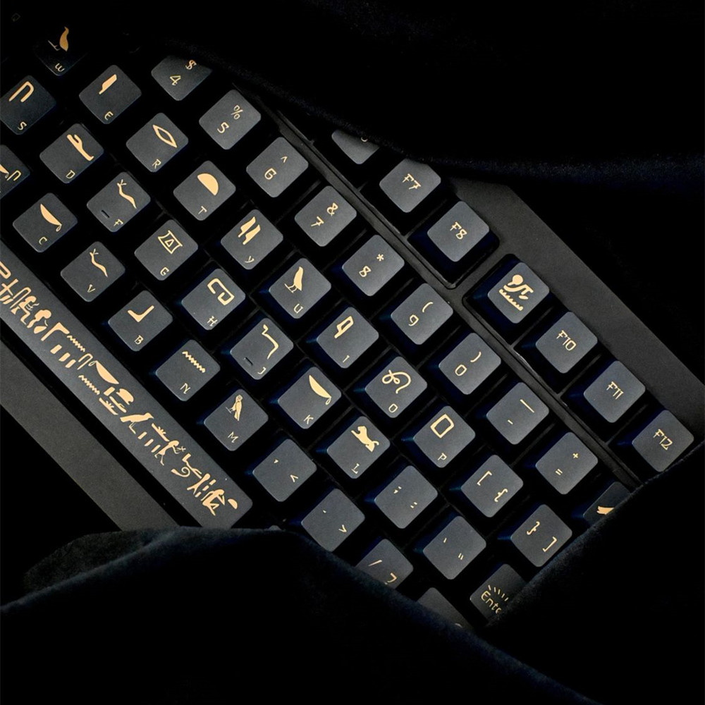 142 Keys Pharaoh Keycap PBT Ma - огляд і ціна Keyboard Gaming Black