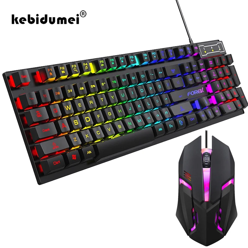 104 Key Backlit Mechanical Key - огляд і ціна Keyboard Mouse Bundle Gaming