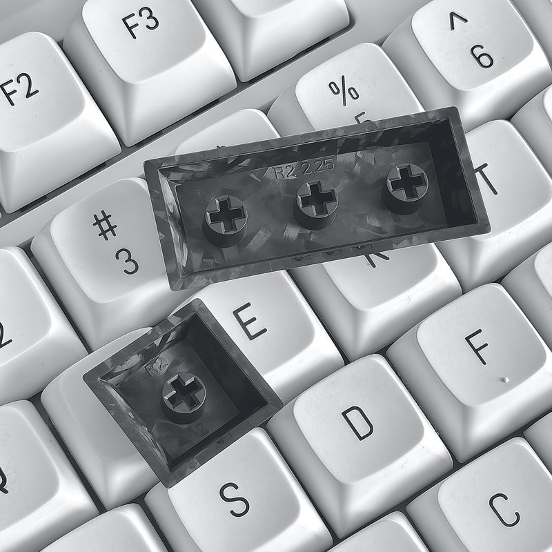 Black Carbon Fiber Keycaps 1pc - огляд і ціна Keyboard Gaming Black
