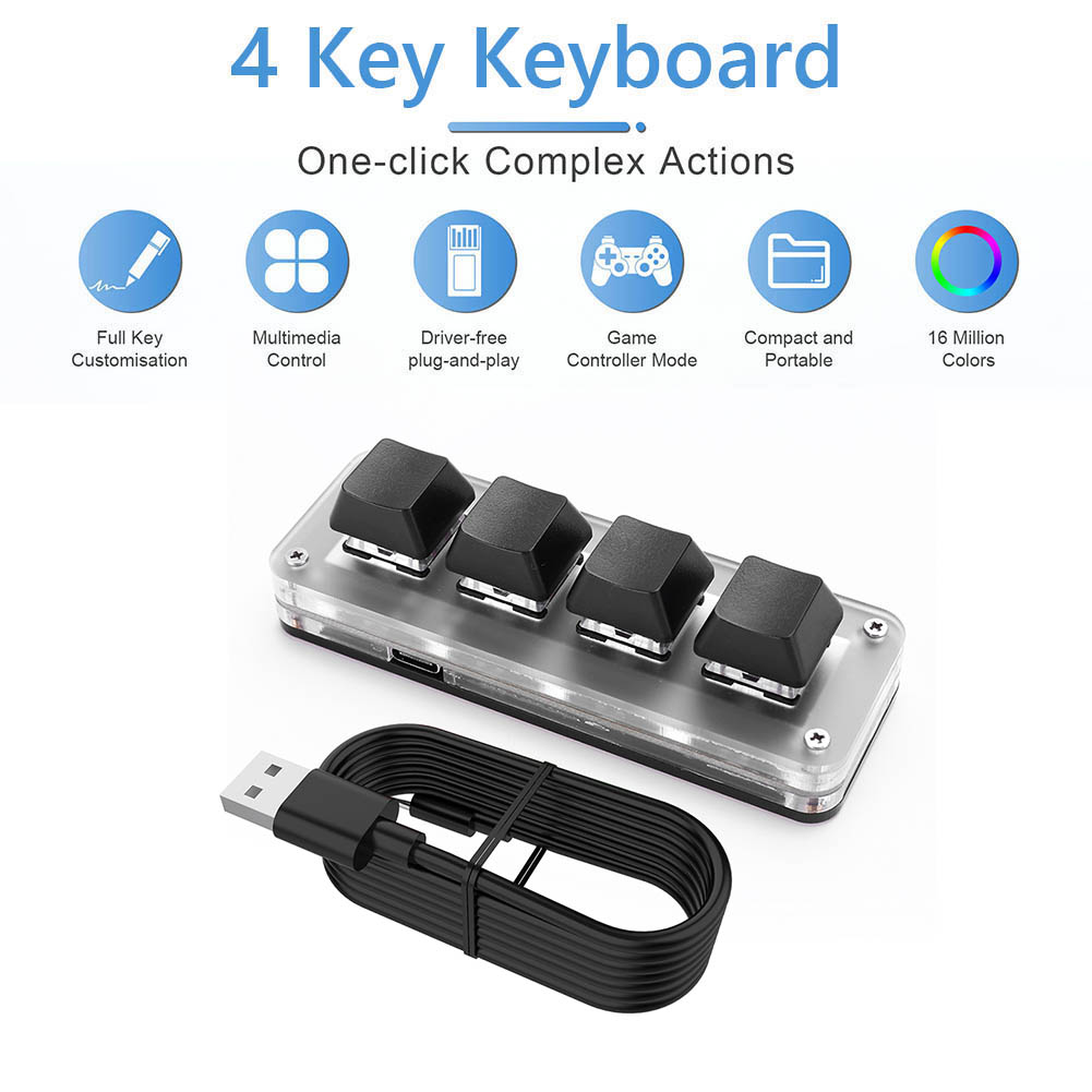 3 Key 1 Knob/4 Key Programming - огляд і ціна Gaming Keyboard 1 Hand