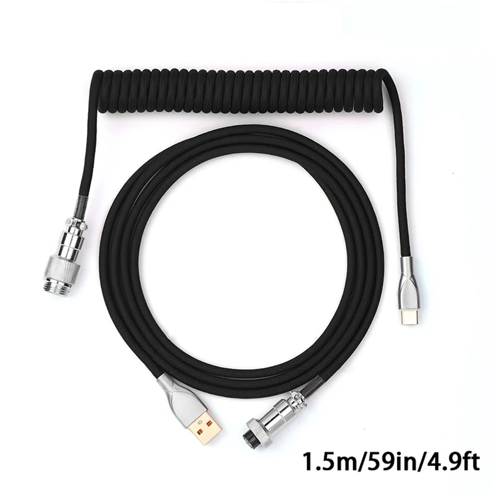 1.5m Coiled Keyboard Cable USB - огляд і ціна Coiled Usb Cable