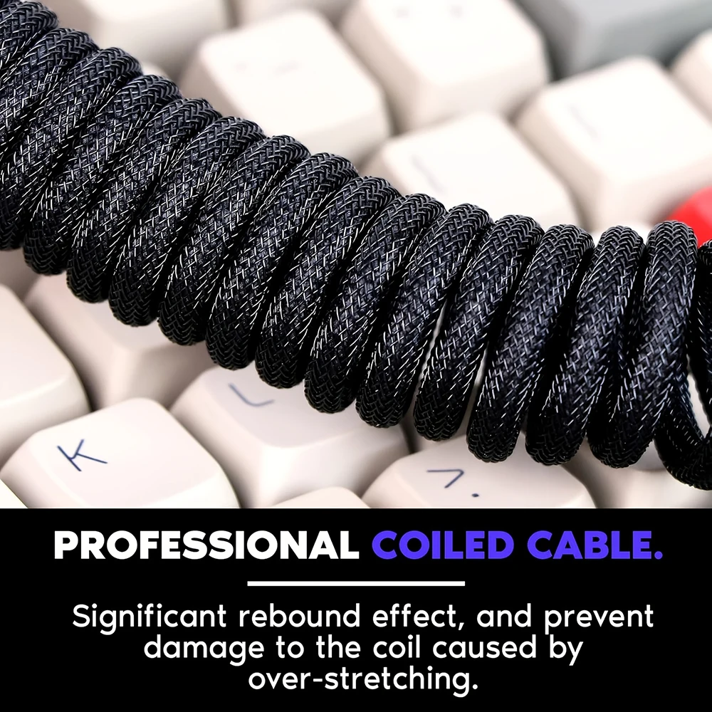 1.5m Coiled Keyboard Cable USB - огляд і ціна Coiled Usb Cable