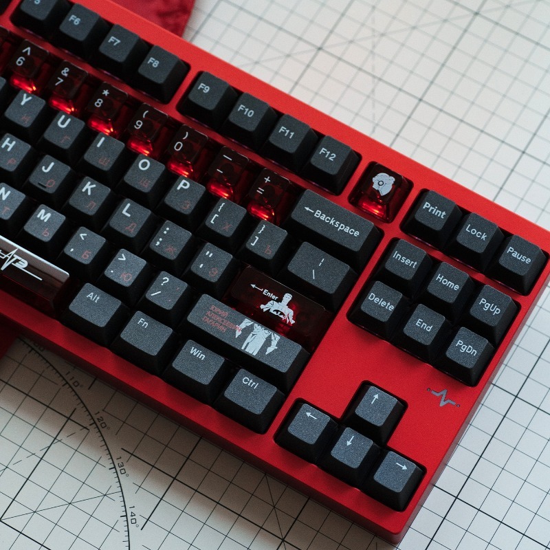 Soviet Black Theme Keycaps Set - огляд і ціна Keyboard Gaming Black