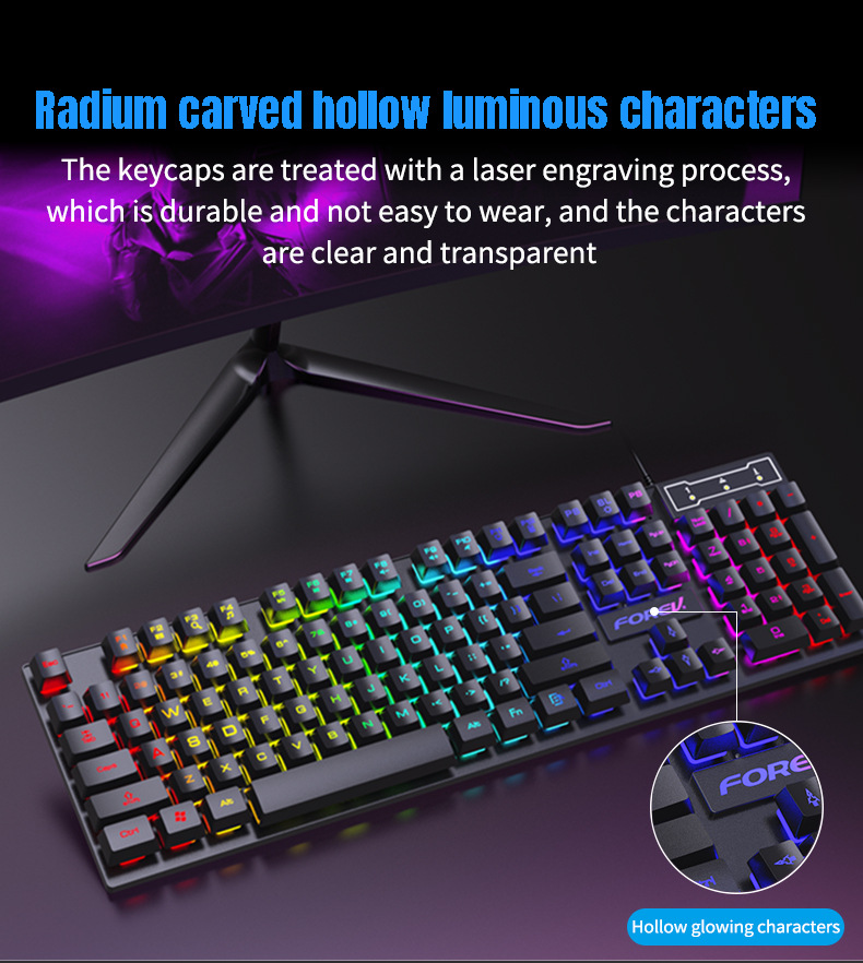 104 Key Backlit Mechanical Key - огляд і ціна Keyboard Mouse Bundle Gaming